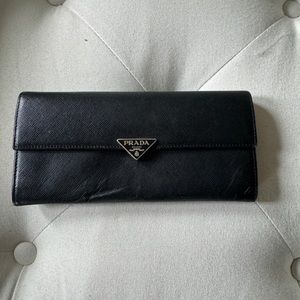 Authentic Prada Saffiano Long Wallet